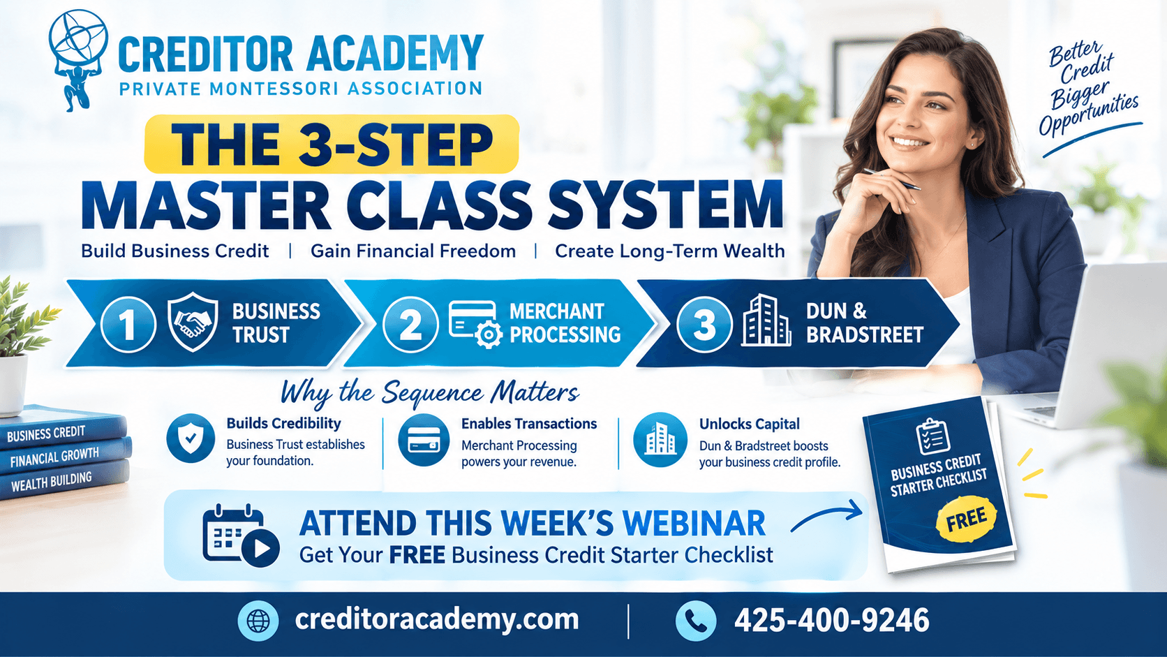 The 3-Step Master Class System: Business Trust, Merchant Processing and Dun & Bradstreet